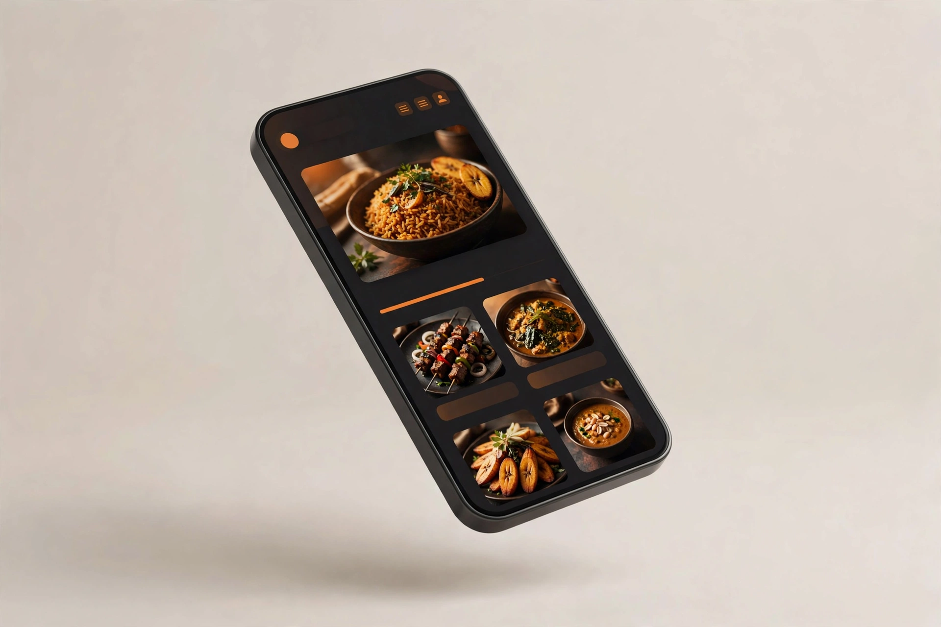 Adom Chop Bar — Restaurant website sample design