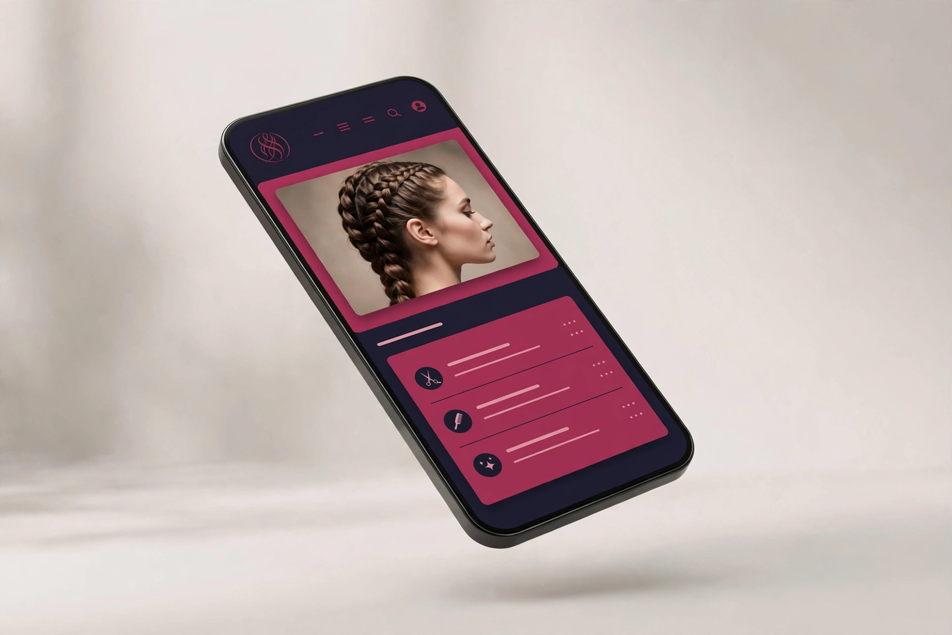 Glow & Grace Salon — Salon website sample design